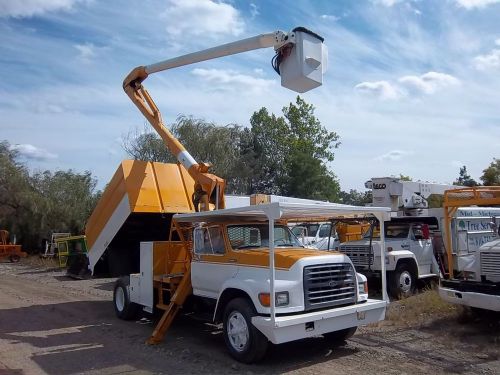 96 Ford F700 Bucket forestery truck witht Aetc hipper box 55f.