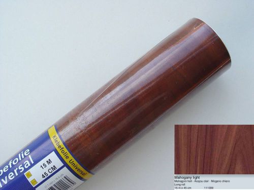 Alkor Universal Adhesive Foil 15m X 45cm Wood Mahogany Light 111339