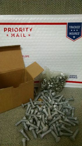 Box of 5/16&#034;-18 X 1 1/4&#034; Galvanized Carriage Bolts for Chain Link Fence 100 pc
