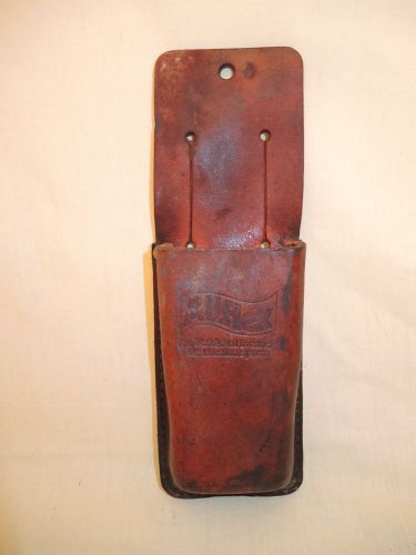 Vintage allflex livestock id tool leather belt sheath for sale