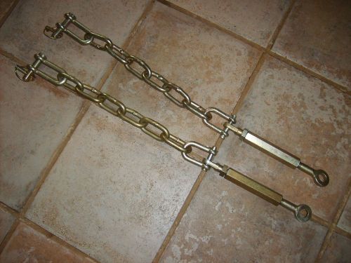 PAIR OF TRACTOR CHECK CHAIN ASSEMBLIES - UNIVERSAL - ADJUSTABLE
