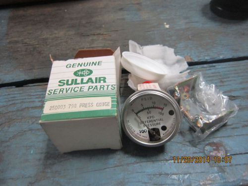 Sullair - KPD. DIFF PRESS Part No. 250003-798 Gauge