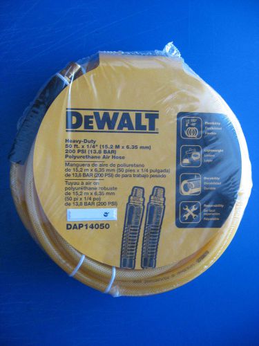 Dewalt heavy-duty 50&#039; x 1/4&#034; polyurethane braided air hose (1/4&#034;npt connections) for sale