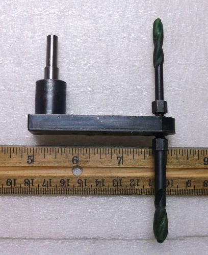1 Pancake Pork Chop Offset Drill Attachment uses 1/4-28 threaded bits