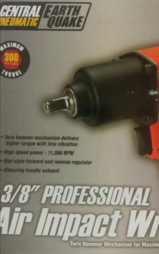 Central Pneumatic 3/8&#034; Professional Air Impact Wrench 300 Ft/Lbs  (new)
