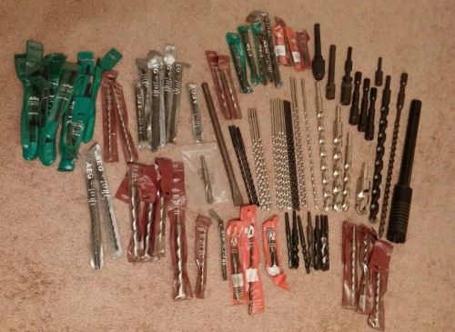 Concrete Masonry Drill Bits 89 PIECES! SEE ALL PICTURES! NR!!