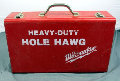 Milwaukee Hole Hawg Right Angle Heavy Duty Power Drill w/ Tool Box  No Drill Bit