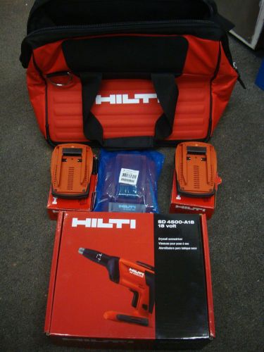 Nib new hilti sd 4500-a18 18v cpc compact cordless high speed drywall gun kit for sale