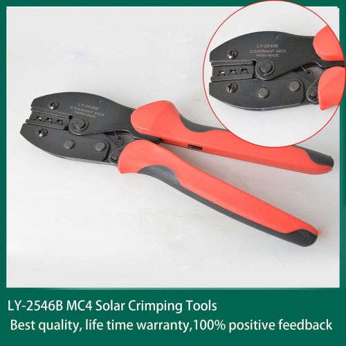Mc4 cable tool crimper connector solar pv terminals ratcheting crimping pliers for sale