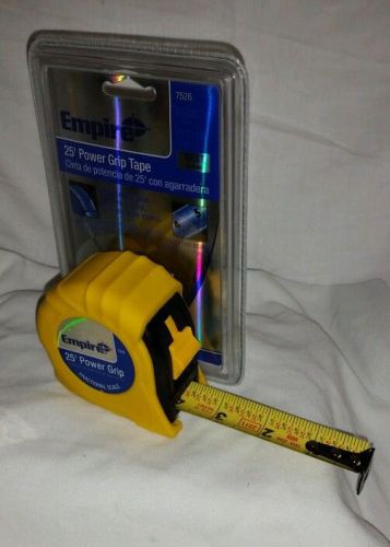 Empire 25&#039; power grip measure tap yellow brand new retail packaging best quality for sale