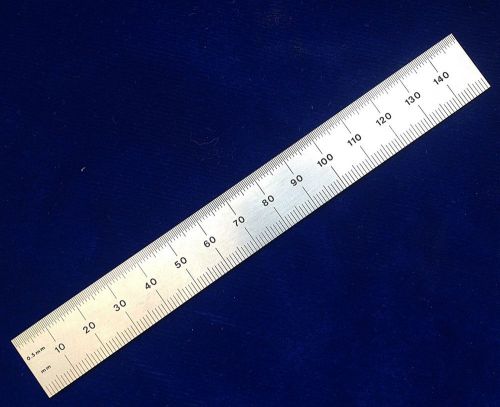 New General Tools 6&#034; Stainless Steel Precision Metric Ruler No. 620MM USA MADE