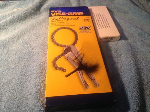 Irwin vise grip 20 r with 18 inch extension chain for sale