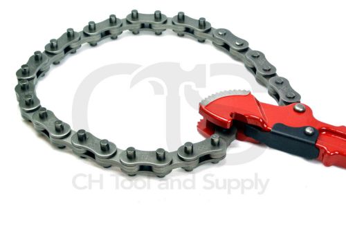 10&#034; chain pipe wrench 38 1/2&#034; chain with 28&#034; handle, fits 10&#034; o.d. pipe for sale