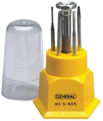 General Tools S605 2-PACK. 5-Blade Jewel Screw Set with Plastic Case