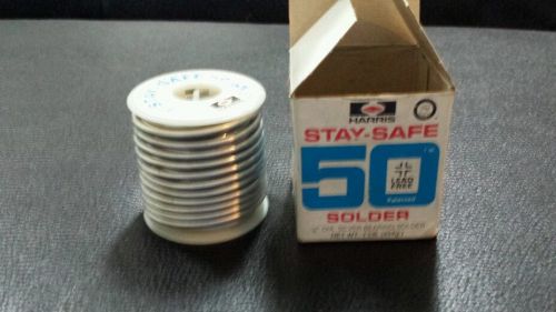 Silver bearing solder  1lb spool 1/8&#034; harris stay-safe 50  lead free for sale