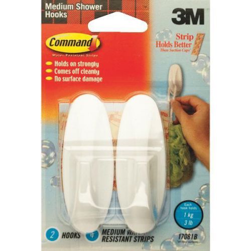 Command bathroom designer waterproof adhesive hook-command med watrprf hook for sale