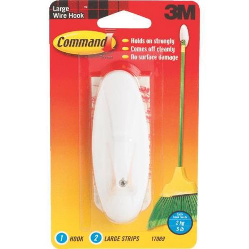3M 17069 Command Wire Adhesive Hook-COMMAND LRG WIRE HOOKS