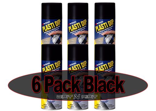 Performix Plasti Dip Spray Cans 6 Pack Matte Black Rubber Dip Coating 11oz Cans
