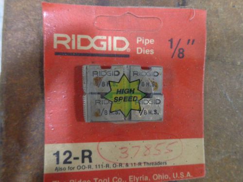 RIDGID 12-R 1/8&#034; 37855 HIGH SPEED PIPE DIE, NEW IN ORIGINAL PACKAGING