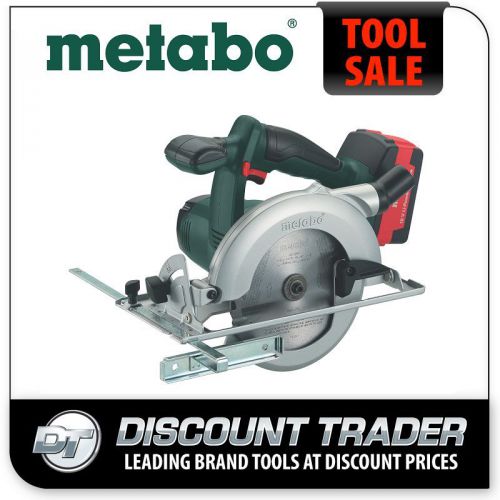 Metabo 18 volt 4.0ah lithium-ion cordless circular saw kit - ksa 18 ltx for sale
