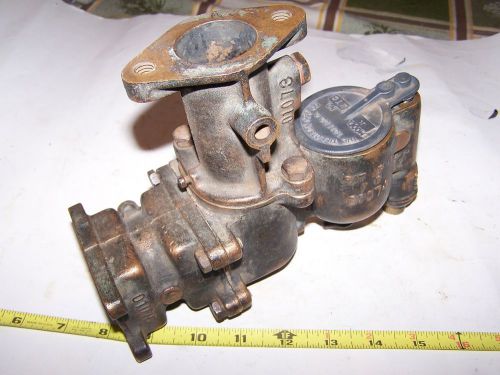 Old tillotson r brass cletrac tractor carburetor hit miss gas farm engine nice! for sale