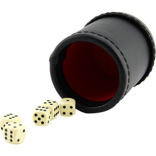 Professional Bar Dice Cup with Five Dice - Pub Games - Yahtzee - Bar Accessories