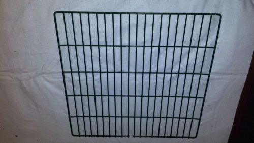 NEW CARLISLE HOLD DOWN GRID RACK SHELF Green Vinyl covered wire 17-7/8 x 17-7/8&#034;