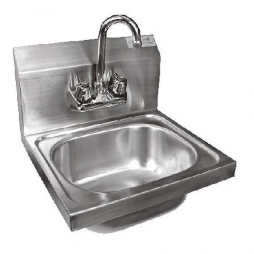 Wall Mount Stainless Steel Hand Sink W/ Faucet 16&#034;x15&#034;