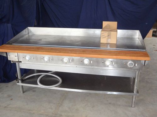 60&#034; ELECTRIC GRILL GRIDDLE RESTAURANT 24X60&#034; SURFACE FLAT TOP