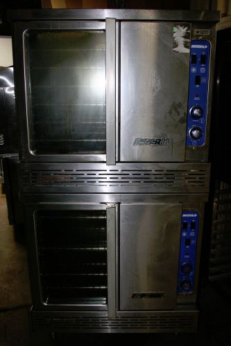 Imperial full-size gas double stack convection oven model icvg-2 standard depth for sale