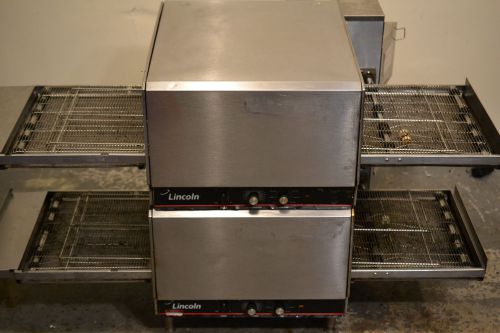 Double Stack Deck Lincoln Impinger 1301 1301-jd Conveyor Commercial  pizza oven