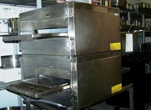 Lincoln impinger electric double stack conveyor oven model: 1132-080-a for sale