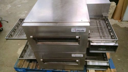 Lincoln impinger 1132 or 1162 double conveyor pizza oven 208v 3ph with stand for sale