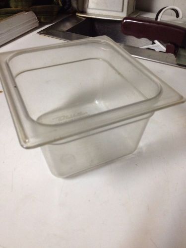 True Clear Poly Food Pan 1/6 Size 4&#034; Deep