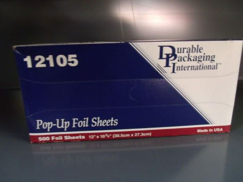 DURABLE PACKAGING INTERNATIONAL- POP UP FOIL- 500 SHEETS- 12&#034;x 10 3/4&#034;