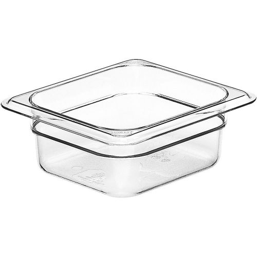 Cambro 1/6 gn food pan, 2 1/2&#034; deep, 6pk clear 62cw-135 for sale