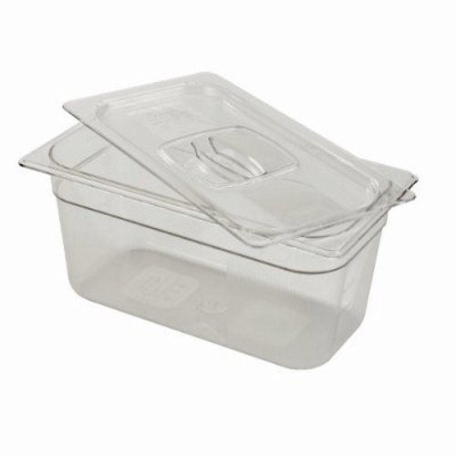 Rubbermaid clear 1/3 size cold food pan, 5-3/8 qt capacity (rcp 118p cle) for sale