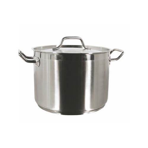 Thunder Group SLSPS080 Stock Pot 80 Quart with Lid Induction Ready 18/8 S/S