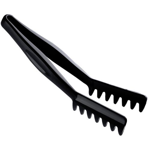 CAMBRO 11&#034; SERVING ANGLED LUGANO TONGS, 12PK BLACK TGA11-110