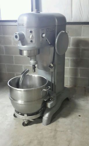 Used L800 Hobart 80 Qt. Mixer With Dough Hook, Bowl, and Rolling Cart