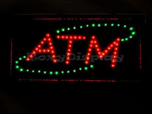 Big Bright LED ATM SIGN Red&amp;Green Flash #AC-AT2