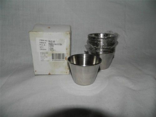 (D) Set of 12 Winco Stainless Steel Sauce Cups 2.5 oz SCP-25