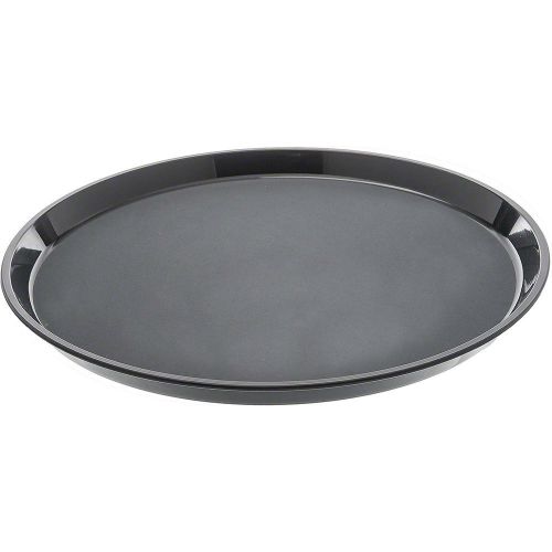 Cambro 14&#034; round non-slip fiberglass food trays, 12pk black 1400ct-110 for sale