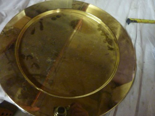 14&#034; Brass Plated Round Platter