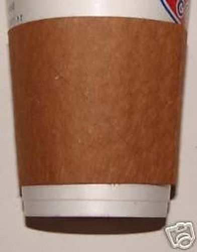 Kraft Hot Coffee Cup Sleeves Java Jacket Plain brown