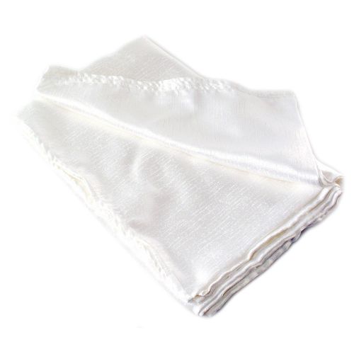 Snap drape pinnacle 71” square tablecloth white 86887 for sale