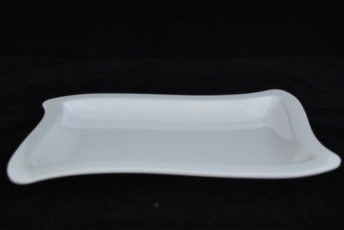 2 dz  white melamine rectangle plate 11&#034; x 6.5&#034; (lp 011) for sale