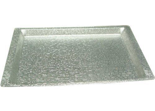 Serving Display Tray 20-3/4&#034; x 12-3/4&#034; Silver Acrylic Winco AST-1S. Set of 6