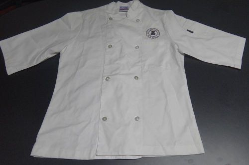 Chef&#039;s jacket, cook coat, with us air force  logo, sz m  newchef uniform for sale