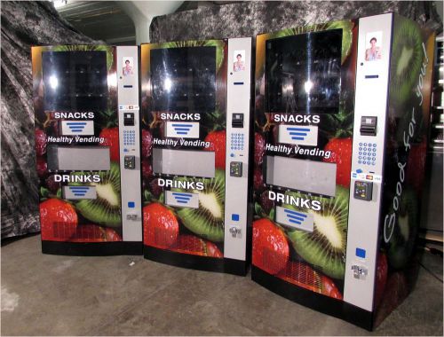 LOT OF 3 (1 NEW!) HEALTHY YOU HY900 VENDING MACHINES Accepts C/C CARDS